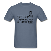 Cancer Touched My Boob Men's T-Shirt - Funny Cancer Shirts