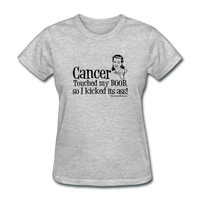 Cancer Touched My Boob Women's T-Shirt - Funny Cancer Shirts